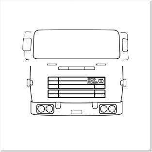 Seddon Atkinson 400 classic truck outline (black) Posters and Art